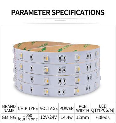 Алюминиевый свет прокладки СИД 390-400lm 60leds/M 14.4W SMD