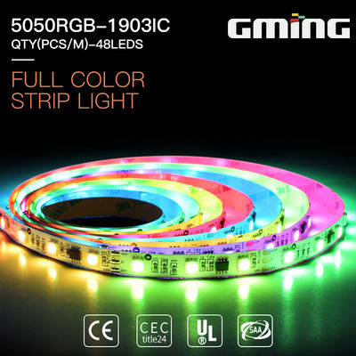 Свет прокладки СИД UCS1903-8 48leds/m 530nm 9.6W RGB SMD5050